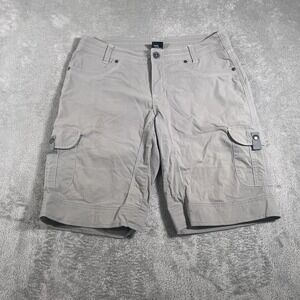 Kuhl Cargo Shorts Womens 10 Gray Hiking Outdoor‎ Trail Utility 11"